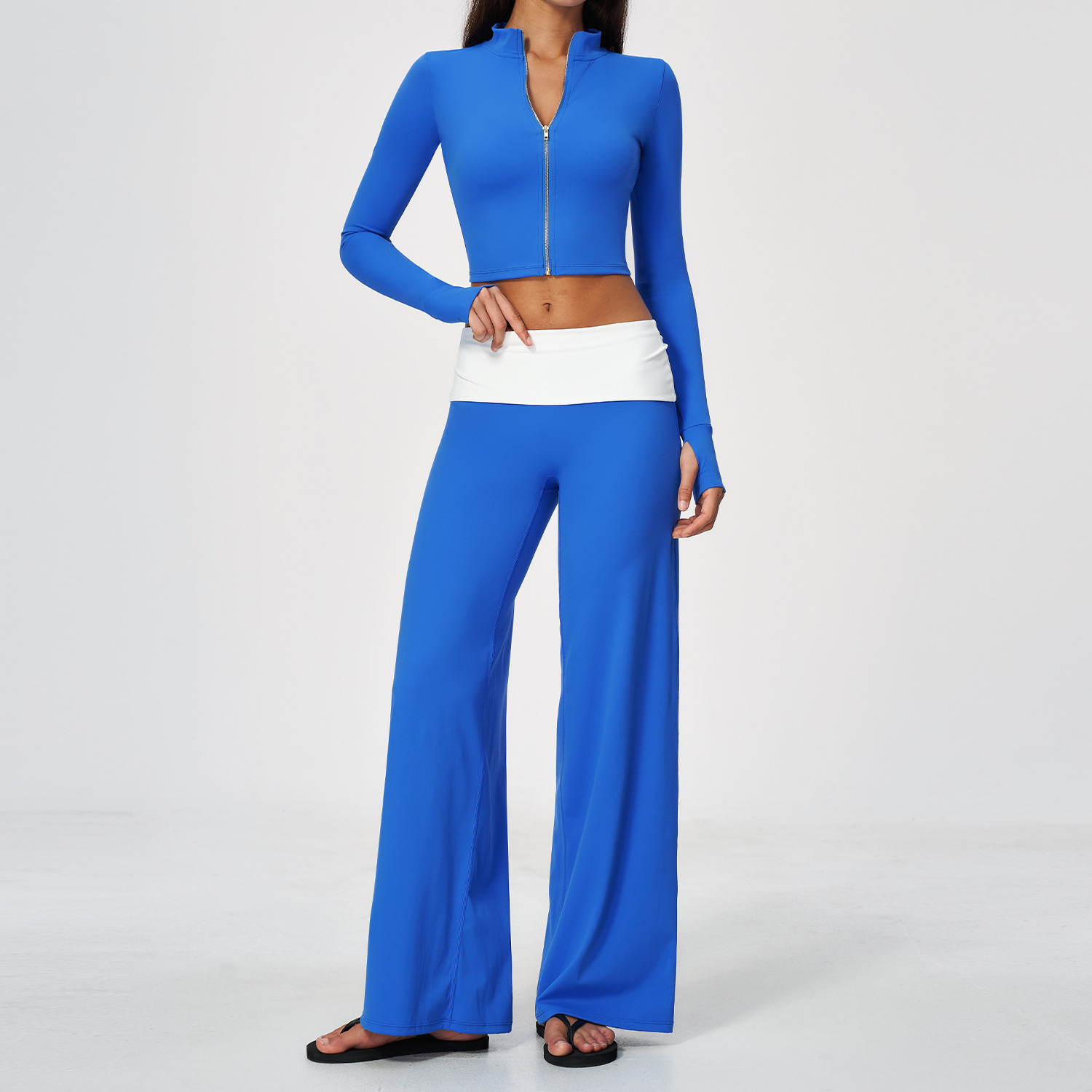 Zip Jacket Wide Leg Pants 2 Pi - Yoga Of Fitness 评论和价格