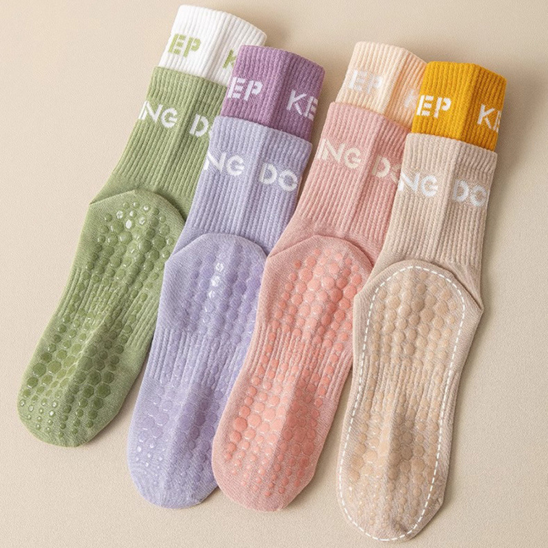 1Pair Mid Calf Yoga Socks Pila - Yoga Fitness Training 评论和价格