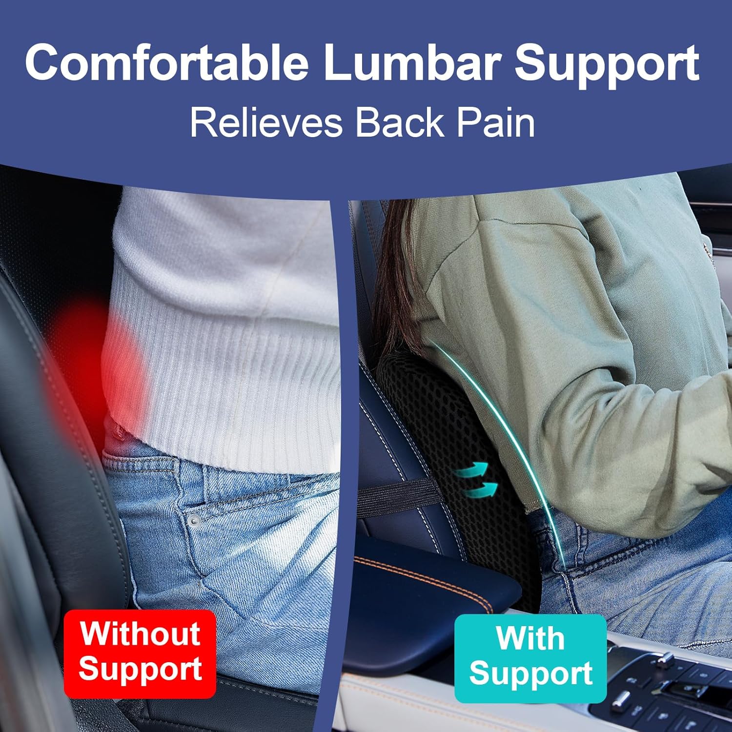 Ergonomic Lumbar Support Pillo - Posture Corrector Back 评论和价格