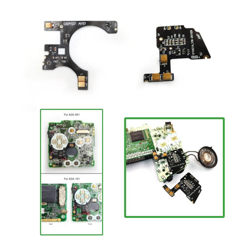 Amplifier For GBA SP/GBA AGS-0 - Push Up Board 评论和价格