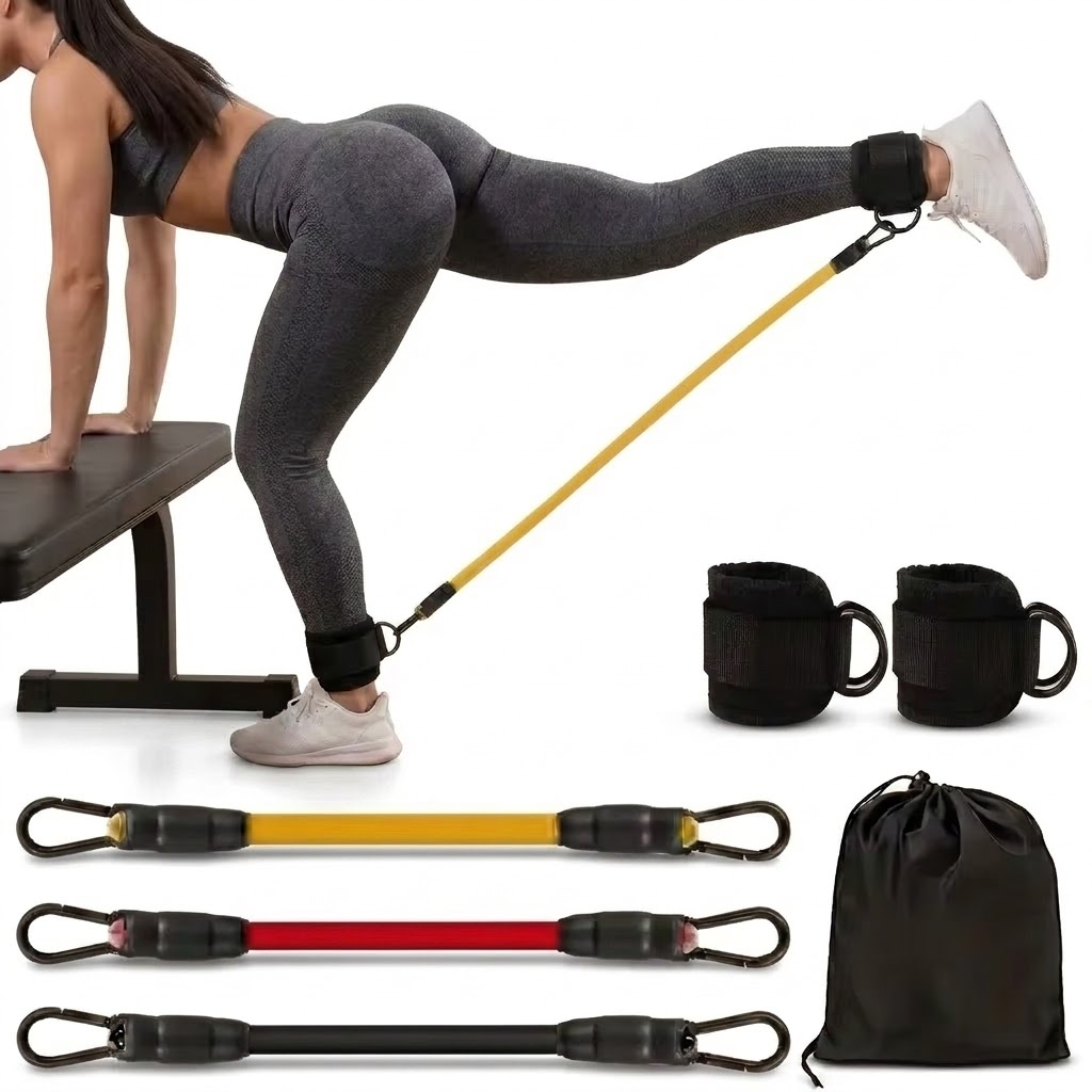 5‑Piece Ankle Resistance Band  - Yoga Fitness Resistance Band 评论和价格