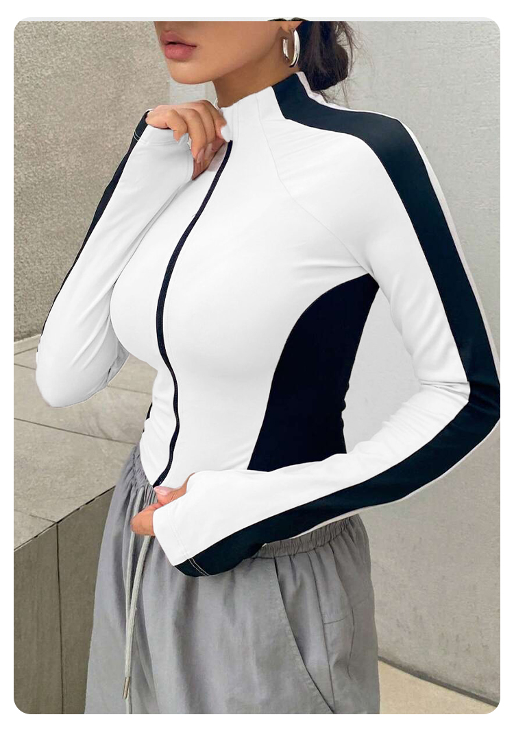 Yoga Clothes Stand Up Collar J - Yoga Of Fitness 评论和价格