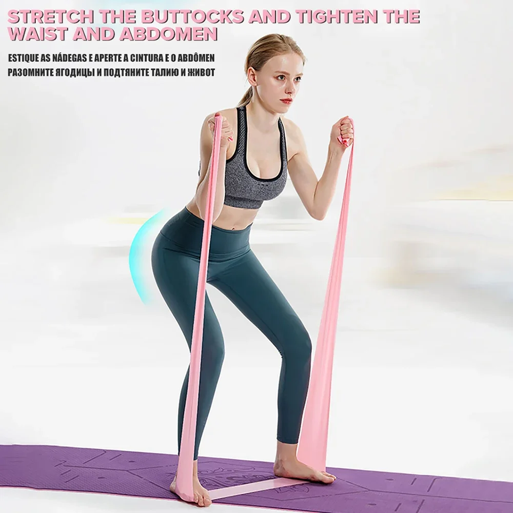 Length 200cm Yoga Pilates Stre - Yoga Fitness Resistance Band 评论和价格