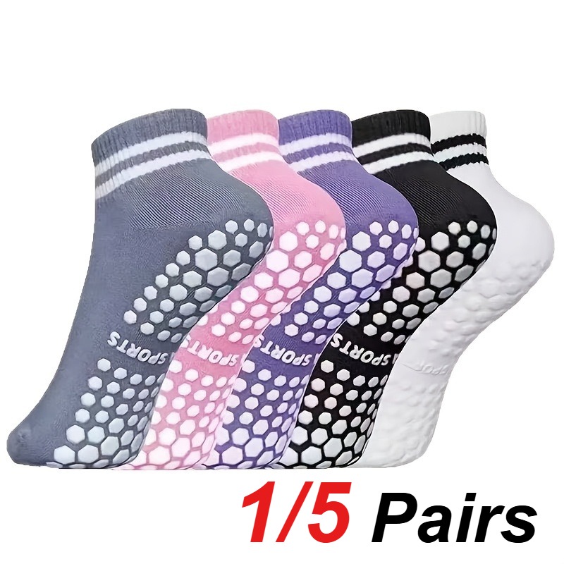 1/5 Pair Women's Silicone Anti - Yoga Of Fitness 评论和价格