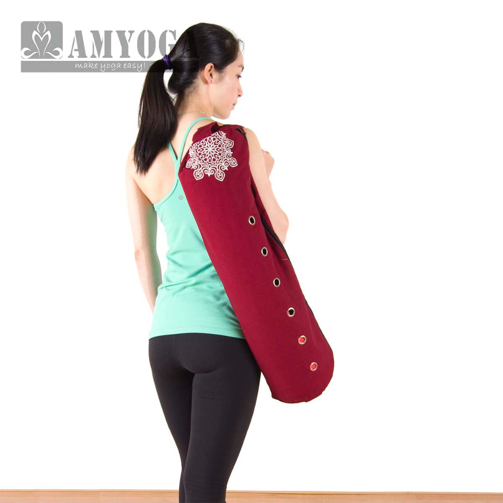 Canvas Yoga Mat Bag Single Sho - Yoga Of Fitness 评论和价格