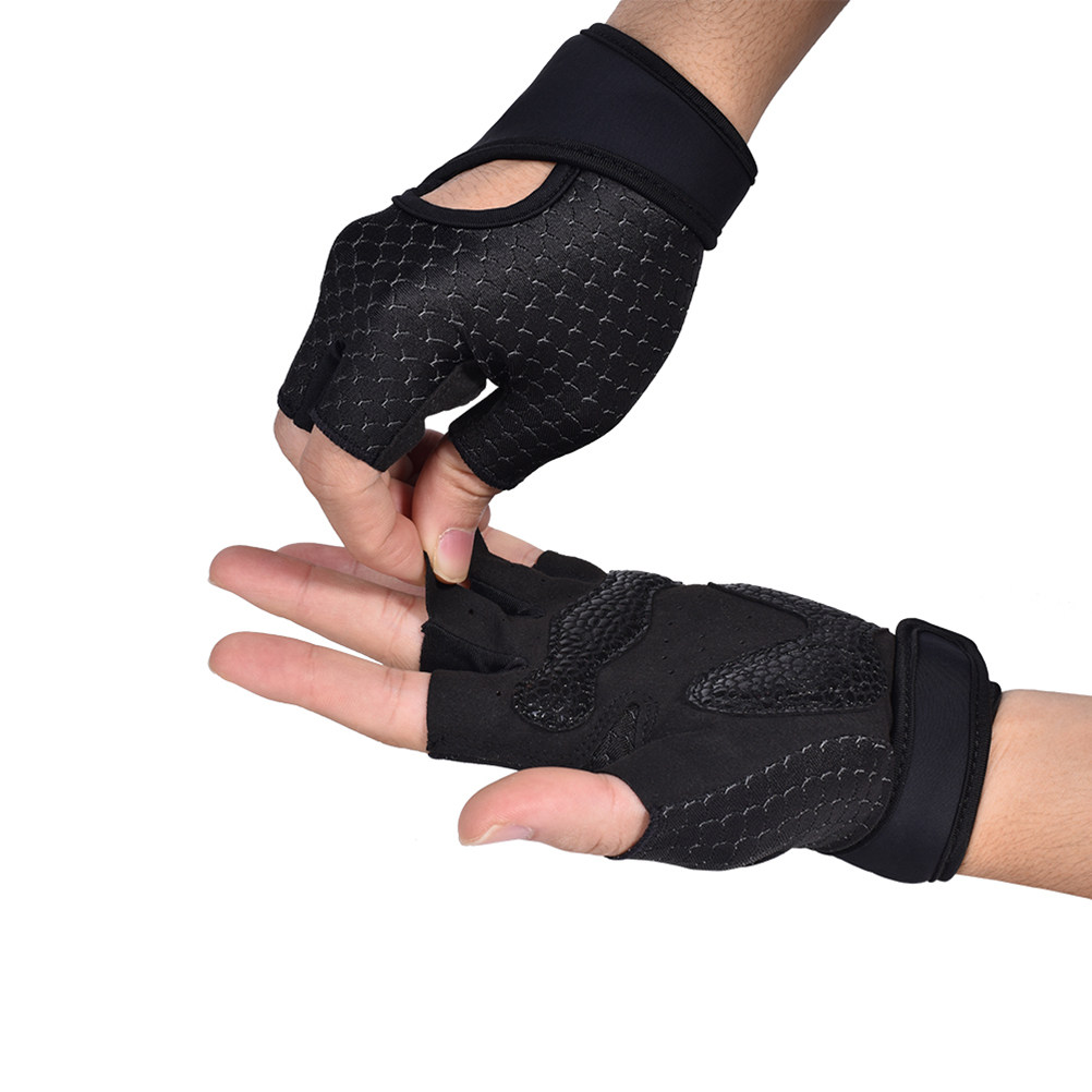 1Pair Fitness Gloves Half Fing - Yoga Fitness Training 评论和价格