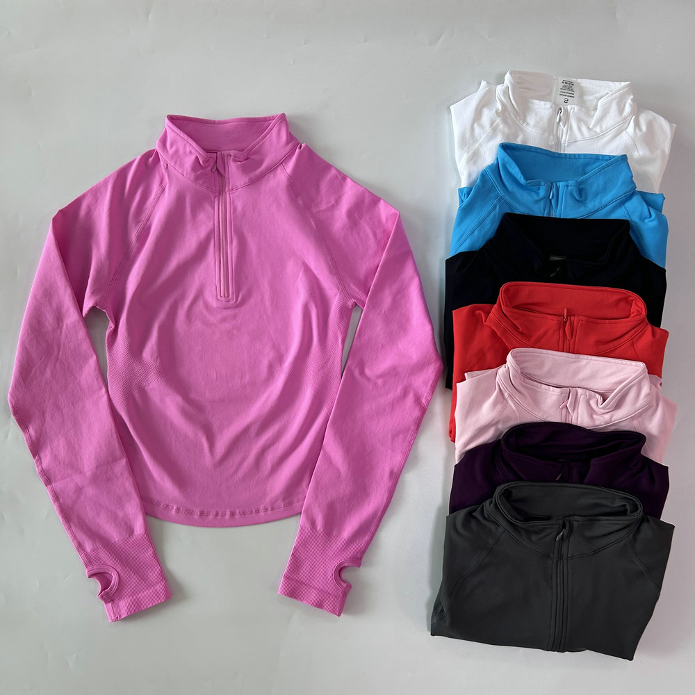 No Logo Yoga Jacket With Half  - Yoga Of Fitness 评论和价格