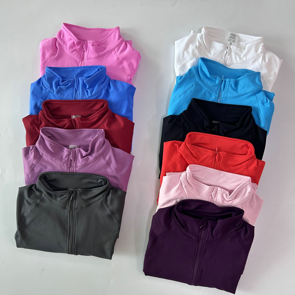 No Logo Yoga Jacket With Half  - Yoga Of Fitness 评论和价格