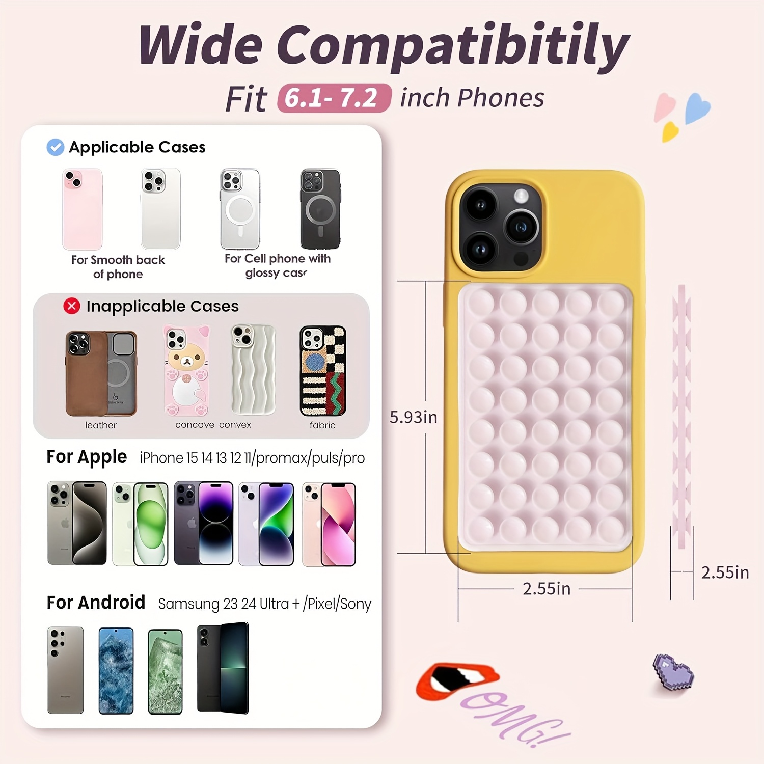 2pcs Double-Sided Silicone Suc - Yoga Of Fitness 评论和价格