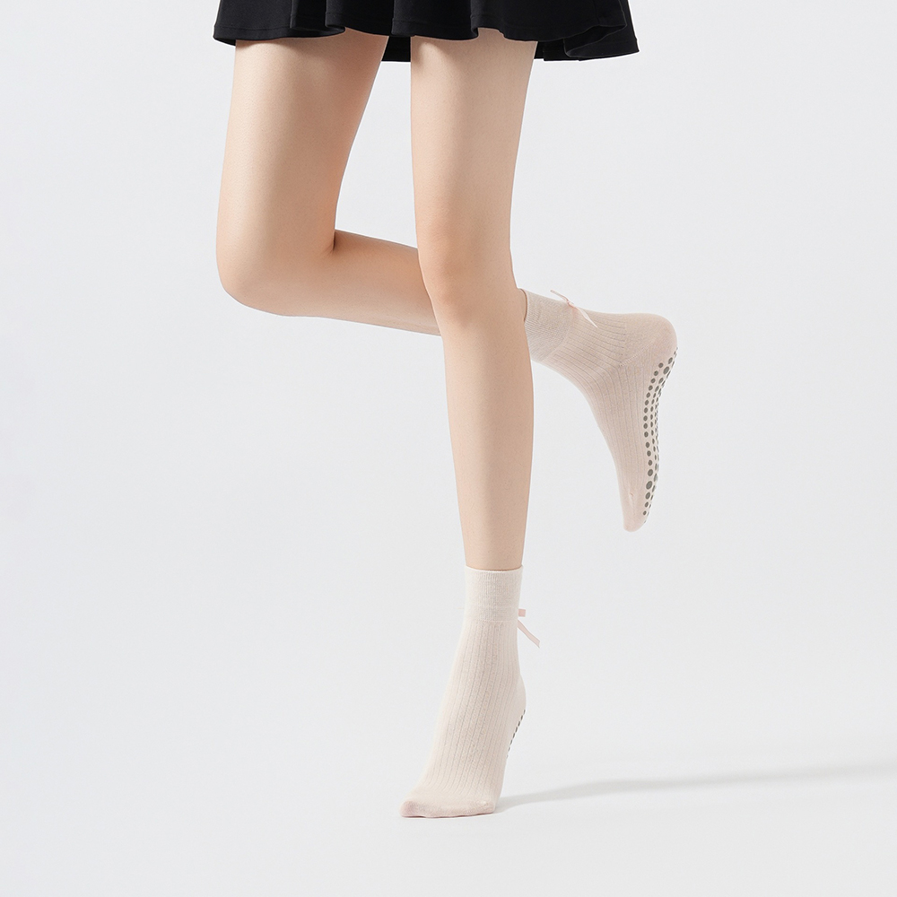 Cute Bowknot Yoga Socks Girls  - Yoga Of Fitness 评论和价格